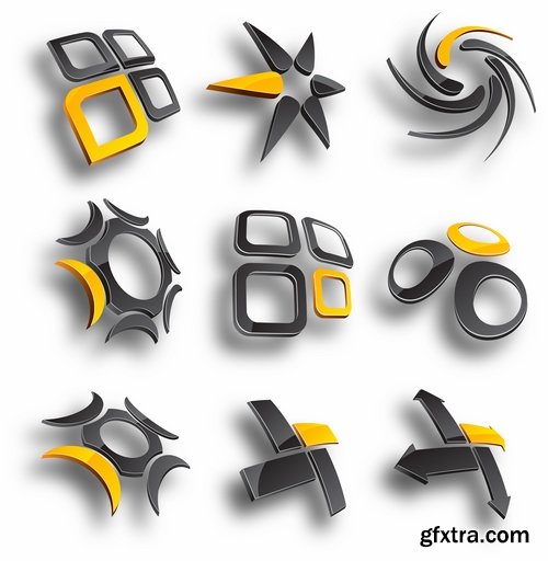 Collection logo icon web design element site 26-25 EPS