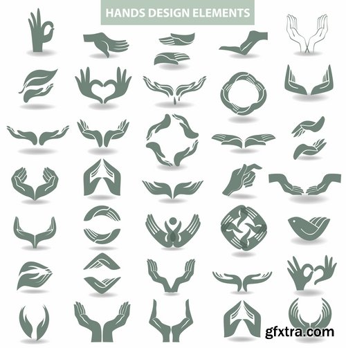 Collection logo icon web design element site 26-25 EPS