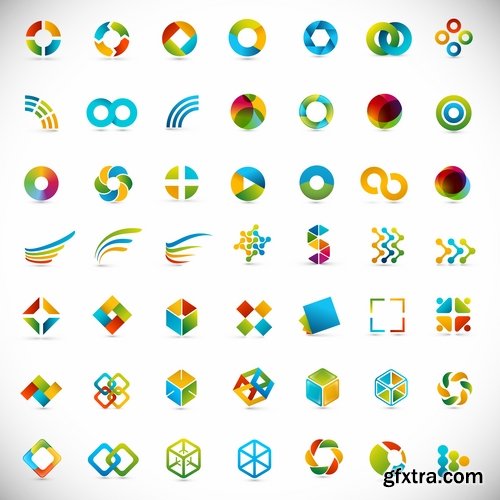 Collection logo icon web design element site 26-25 EPS