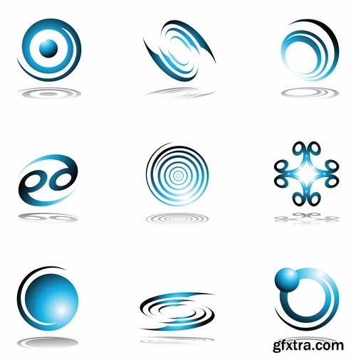 Collection logo icon web design element site 26-25 EPS