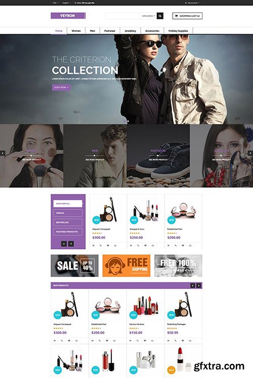 PosThemes - Veyron v1.0 - Responsive Multi Store Prestashop Theme