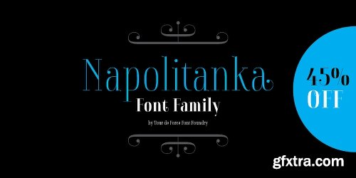 Napolitanka Font Family - 3 Fonts