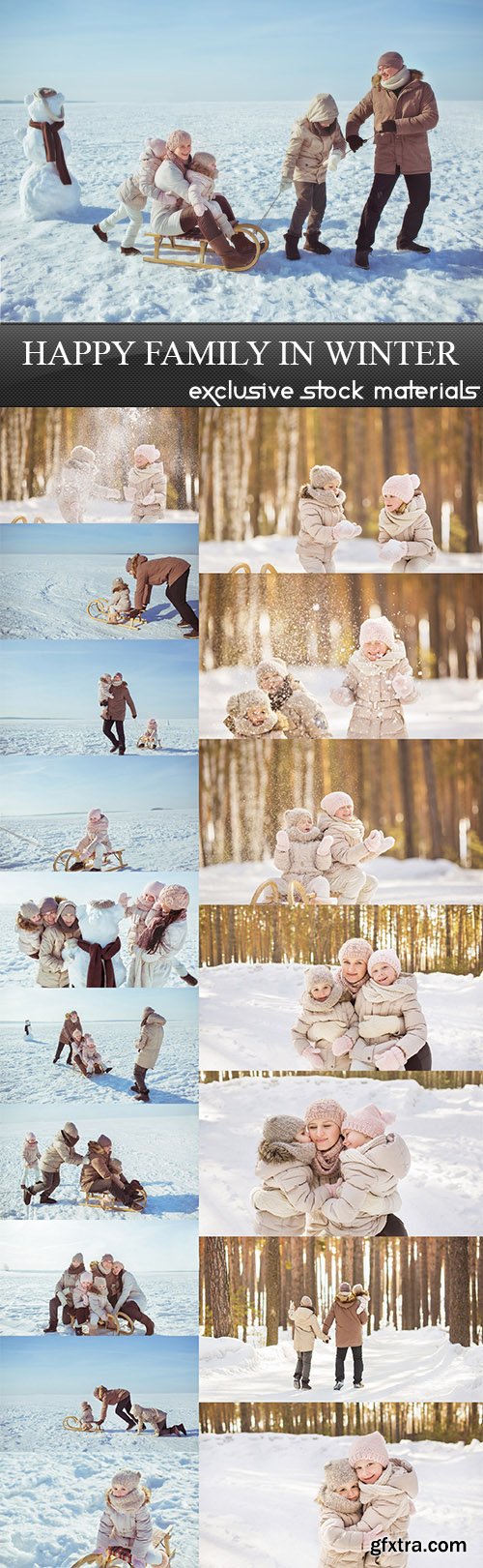 Happy family in winter - 18 UHQ JPEG