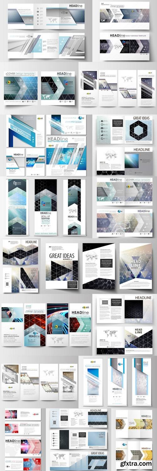 Templates for Design Brochure, Magazine, Flyer, Report