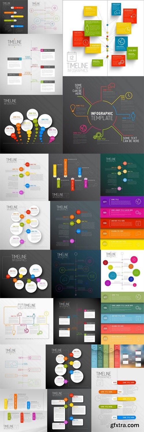 Infographic report template and timeline 2