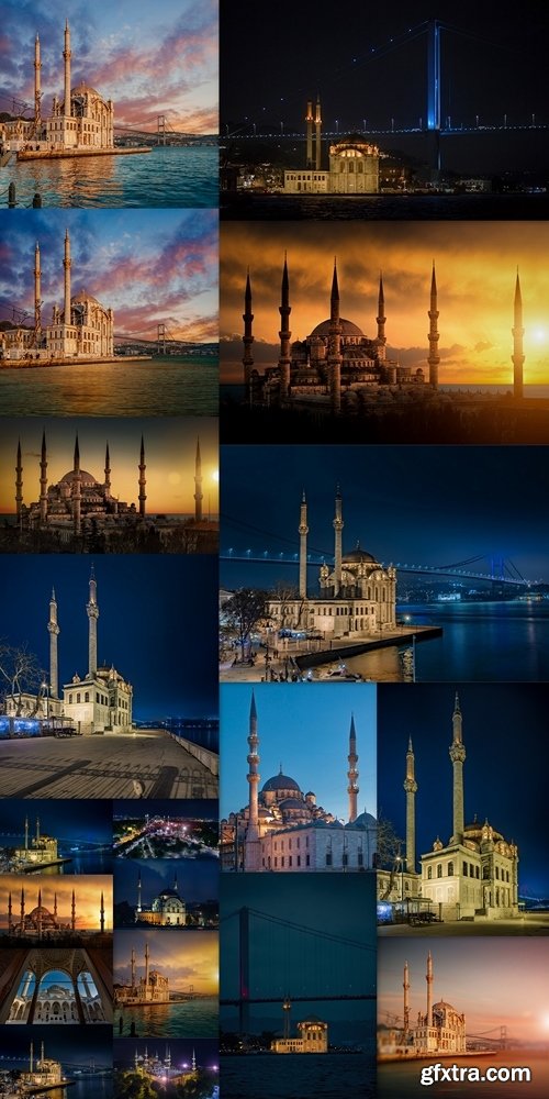 The Blue Mosque in Istanbul during sunset