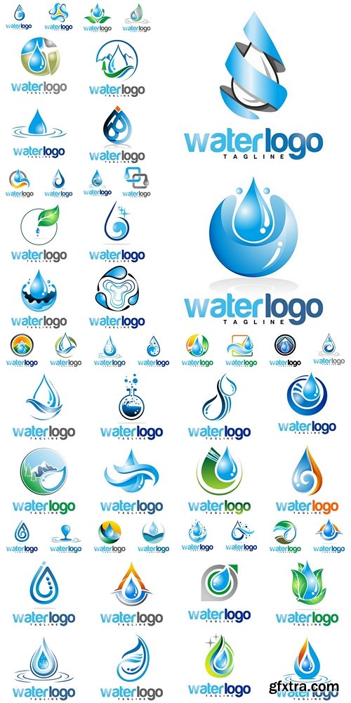 water vector logo