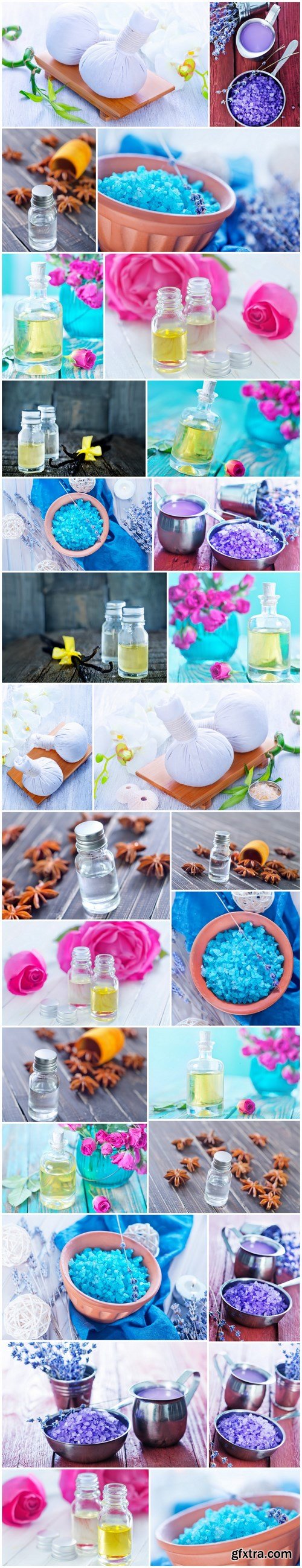 Sea salt, soap, candle and aroma oil 2 - 28xUHQ JPEG Photo Stock55