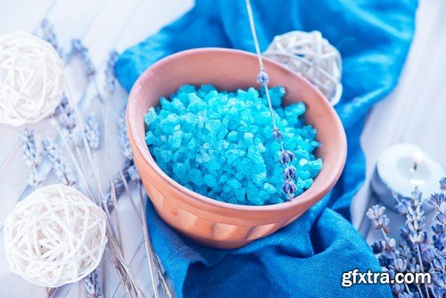 Sea salt, soap, candle and aroma oil 2 - 28xUHQ JPEG Photo Stock55