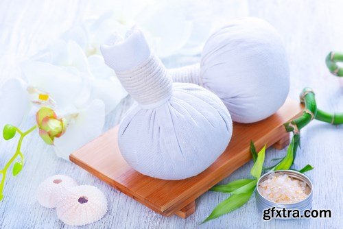 Sea salt, soap, candle and aroma oil 2 - 28xUHQ JPEG Photo Stock55