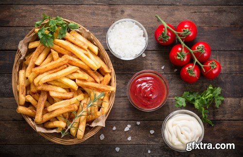 French fries - 6xUHQ JPEG Photo Stock