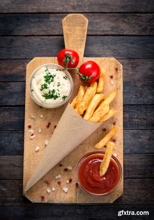 French fries - 6xUHQ JPEG Photo Stock
