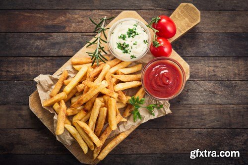 French fries - 6xUHQ JPEG Photo Stock