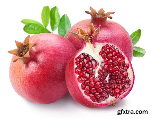 Juicy pomegranates, avacados, watermelon and figs - 20xUHQ JPEG Photo Stock