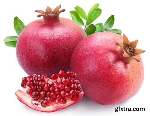 Juicy pomegranates, avacados, watermelon and figs - 20xUHQ JPEG Photo Stock