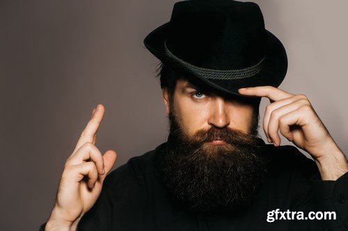 Man with Beard, Brutal Style, Hipster 2 - 26xUHQ JPEG Photo Stock