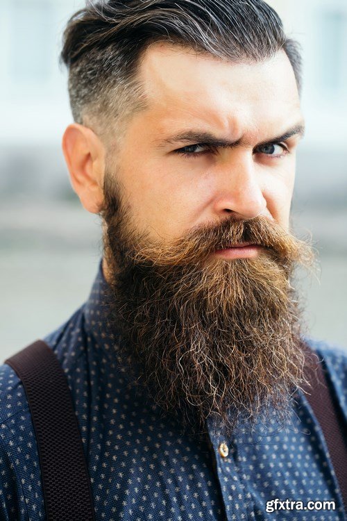 Man with Beard, Brutal Style, Hipster 2 - 26xUHQ JPEG Photo Stock