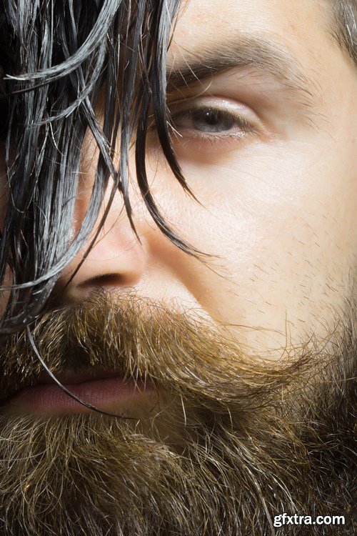 Man with Beard, Brutal Style, Hipster 2 - 26xUHQ JPEG Photo Stock