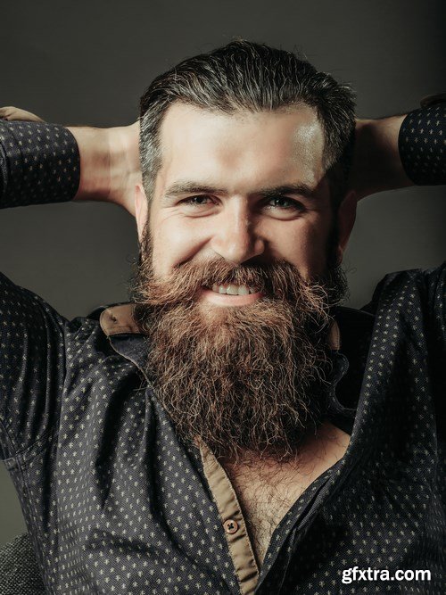 Man with Beard, Brutal Style, Hipster 2 - 26xUHQ JPEG Photo Stock