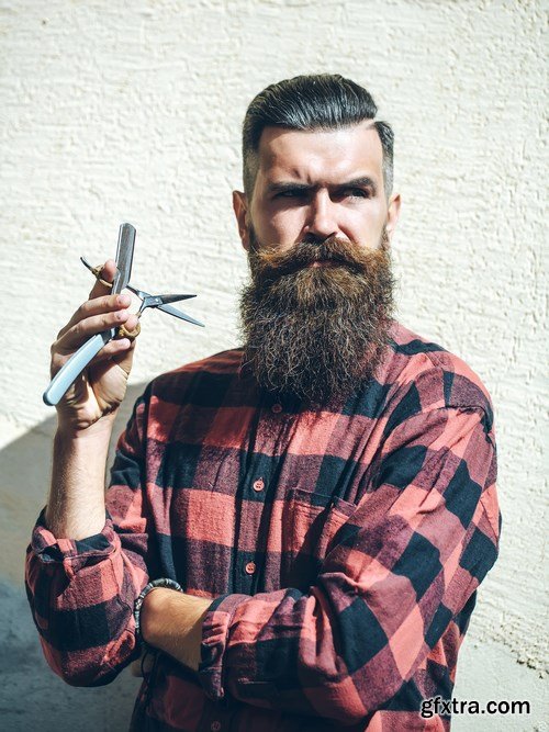 Man with Beard, Brutal Style, Hipster 2 - 26xUHQ JPEG Photo Stock