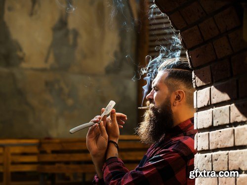 Man with Beard, Brutal Style, Hipster 2 - 26xUHQ JPEG Photo Stock