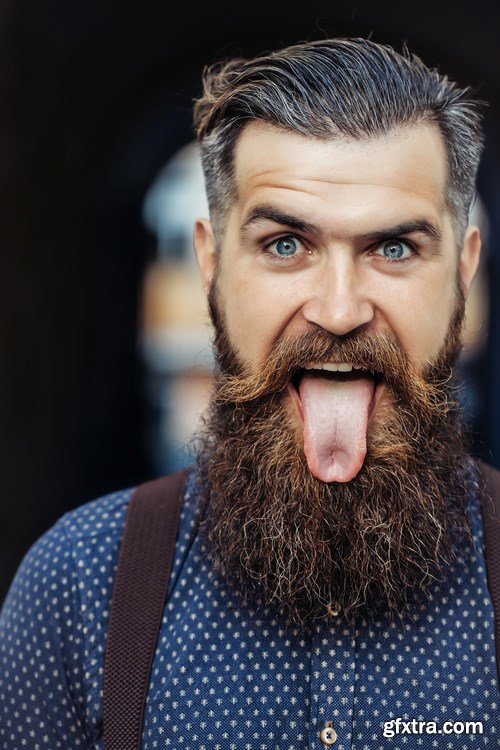 Man with Beard, Brutal Style, Hipster 2 - 26xUHQ JPEG Photo Stock