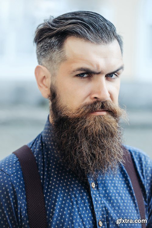 Man with Beard, Brutal Style, Hipster 2 - 26xUHQ JPEG Photo Stock