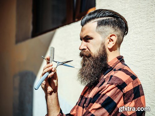 Man with Beard, Brutal Style, Hipster 2 - 26xUHQ JPEG Photo Stock