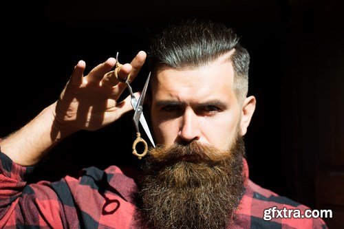 Man with Beard, Brutal Style, Hipster 2 - 26xUHQ JPEG Photo Stock