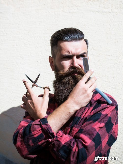 Man with Beard, Brutal Style, Hipster 2 - 26xUHQ JPEG Photo Stock