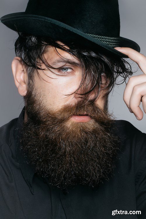 Man with Beard, Brutal Style, Hipster 2 - 26xUHQ JPEG Photo Stock