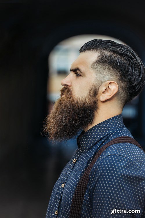 Man with Beard, Brutal Style, Hipster 2 - 26xUHQ JPEG Photo Stock