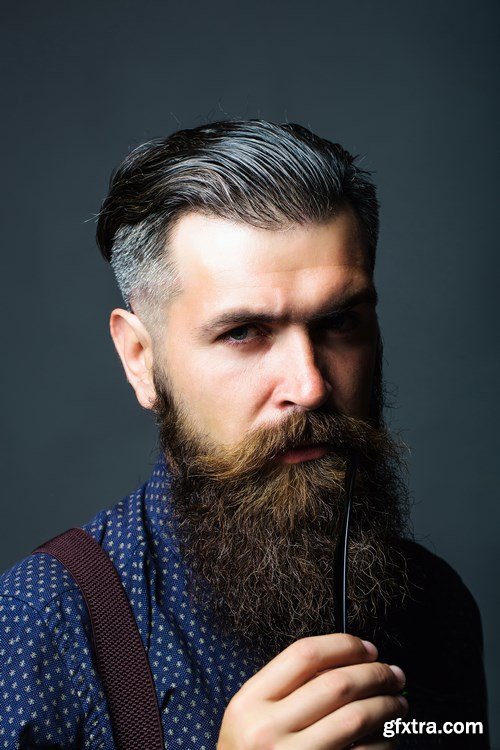 Man with Beard, Brutal Style, Hipster 2 - 26xUHQ JPEG Photo Stock