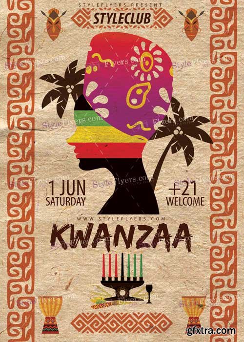 Kwanzaa PSD V3 Flyer Template