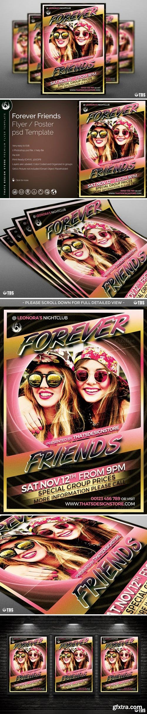 CM - Forever Friends Flyer Template 792498