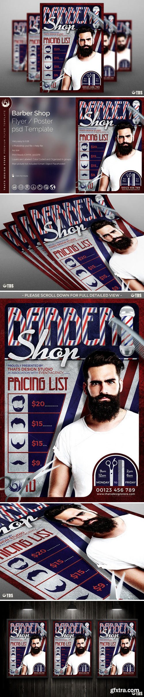 CM - Barber Shop Flyer Template 576298