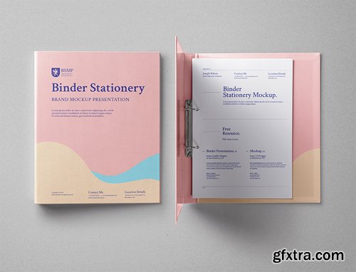 PSD Ring Binder Folder Mockup