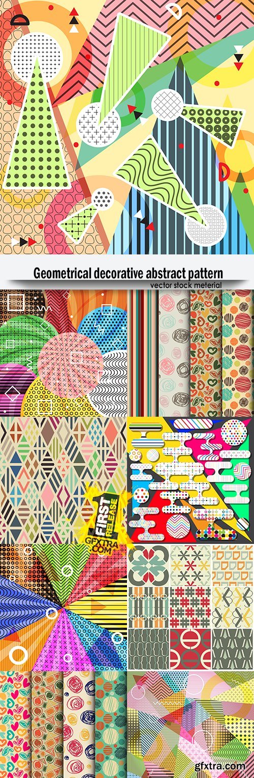 Geometrical decorative abstract pattern