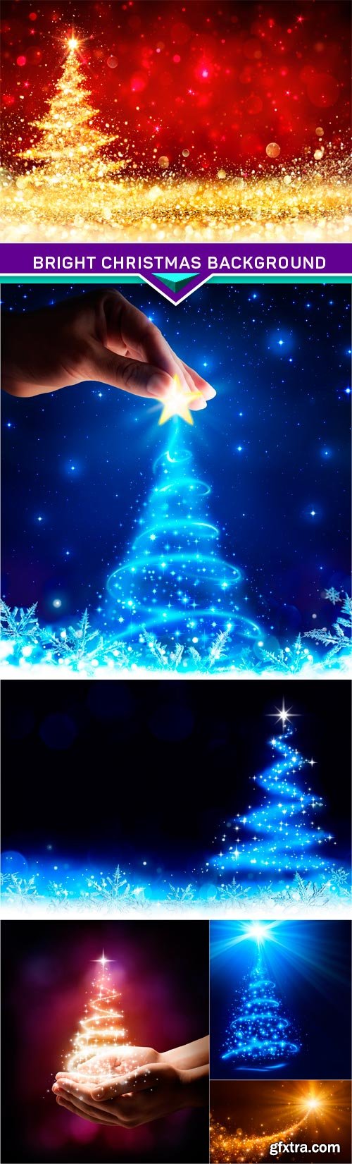 Bright Christmas Background 6X JPEG