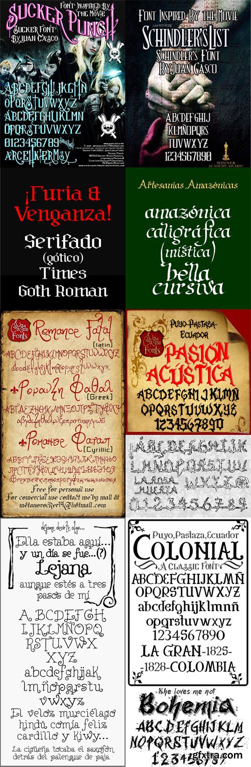 10 Historical Fonts TTF