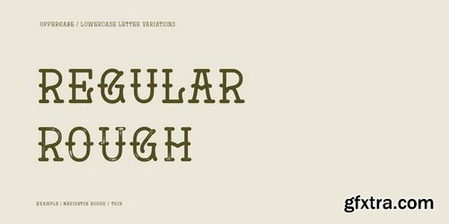 Navigator Font Family $75