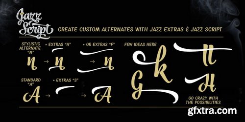 Jazz Script Font Family $119