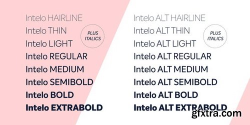 Intelo Font Family $180