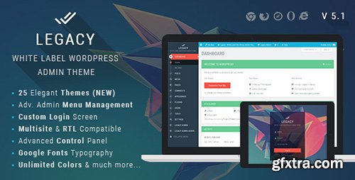 CodeCanyon - Legacy v5.1 - White label WordPress Admin Theme - 11272219