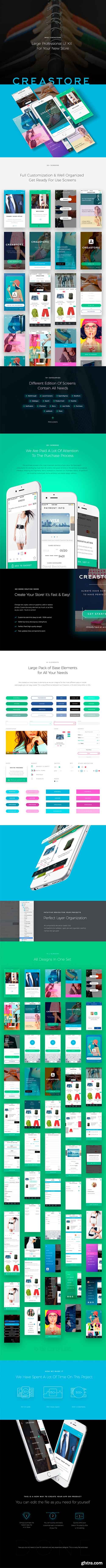 Creastore UI Kit - Large professional UI Kit for your new store