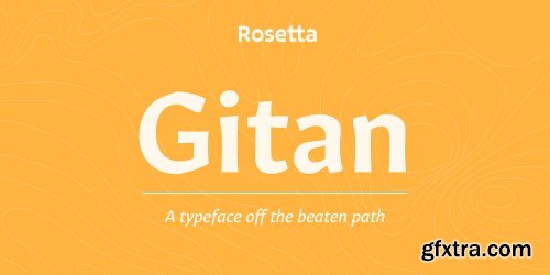 Gitan Font Family - 10 Fonts