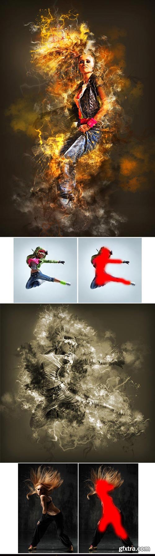 GraphicRiver - Lightning Smoke Storm Photoshop Action - 18565605