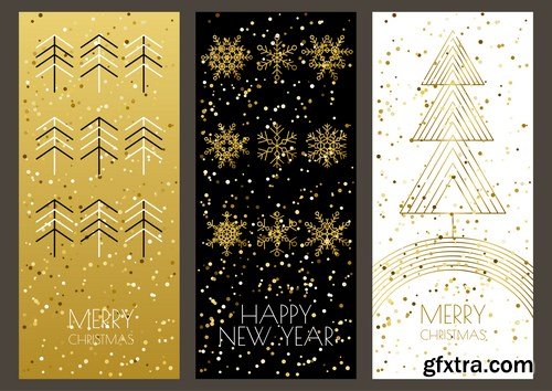 New Year 2017 & Christmas Design 11 - 24xEPS Vector Stock