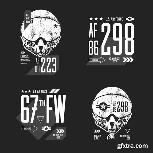 T-Shirts Print Design 2 - 8xEPS Vector Stock