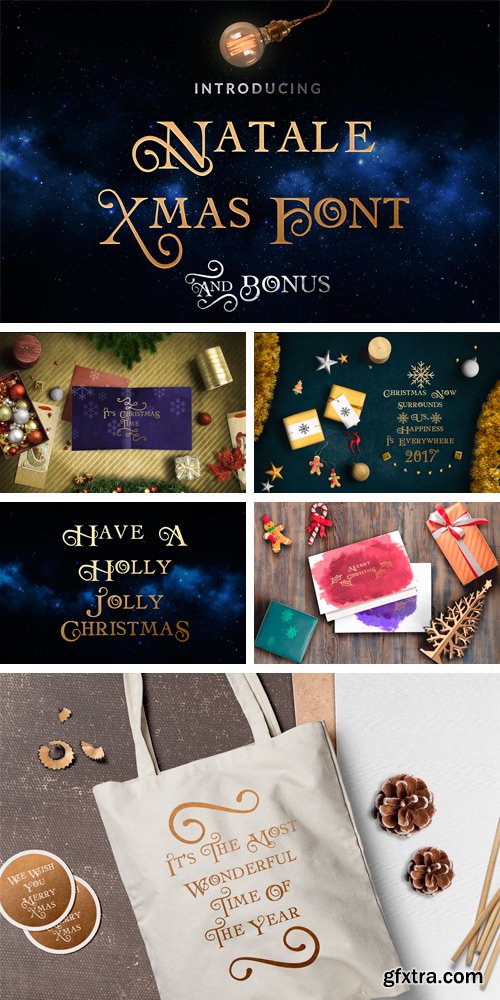 CM 1046952 - Natale Christmas Font & Bonus Gift